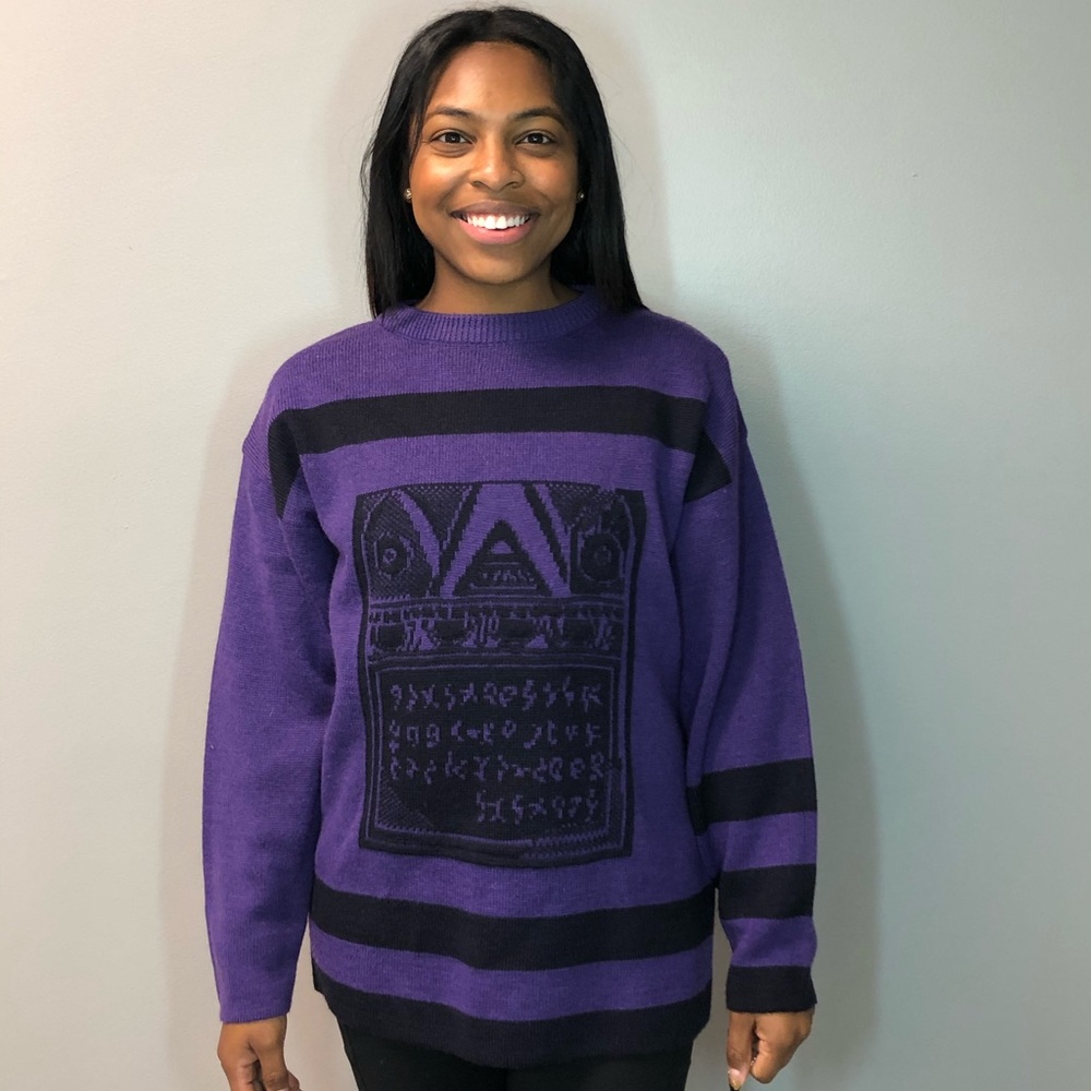 Purple sweater
